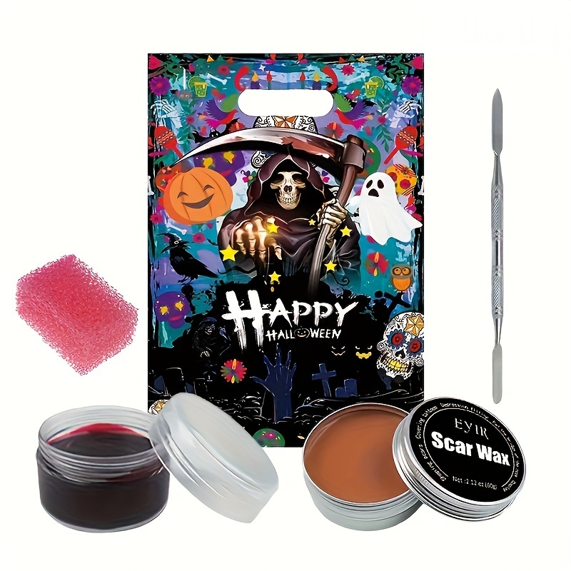 Sfx Makeup Kit Skin Wax Plasma Makeup Set Scar Makeup Creepy - Temu