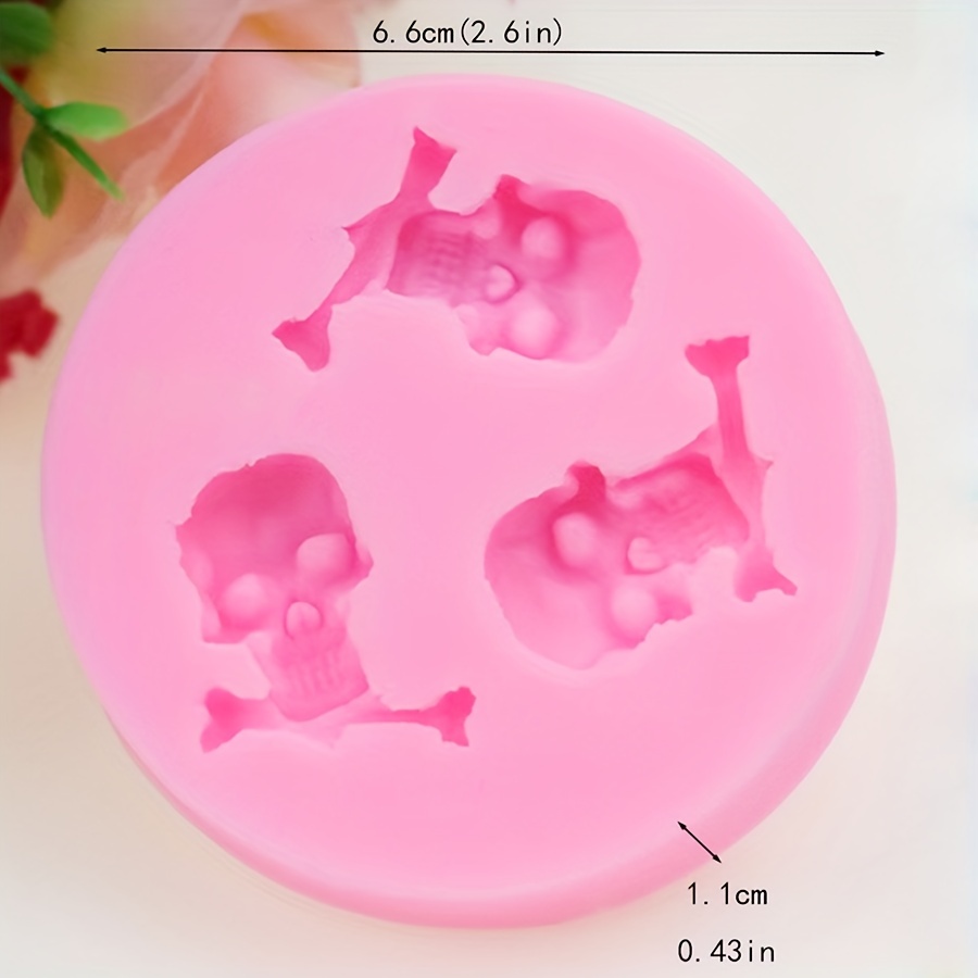 Skull Chocolate Mold 3d Silicone Mold 40 Cavity Candy Mold - Temu