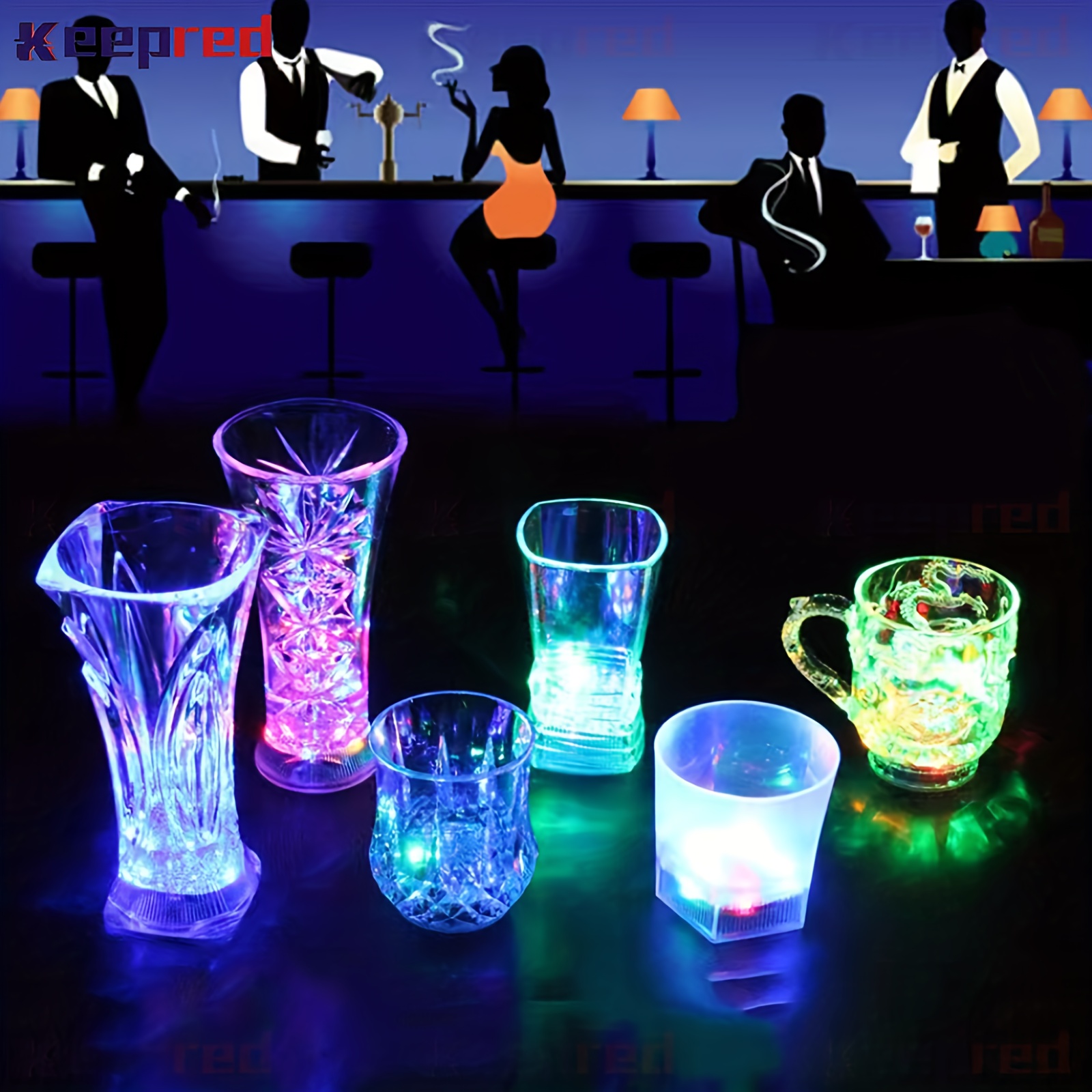 1pc Bar Inductive Luminous Thick Beer Mug, Drinking Accessories