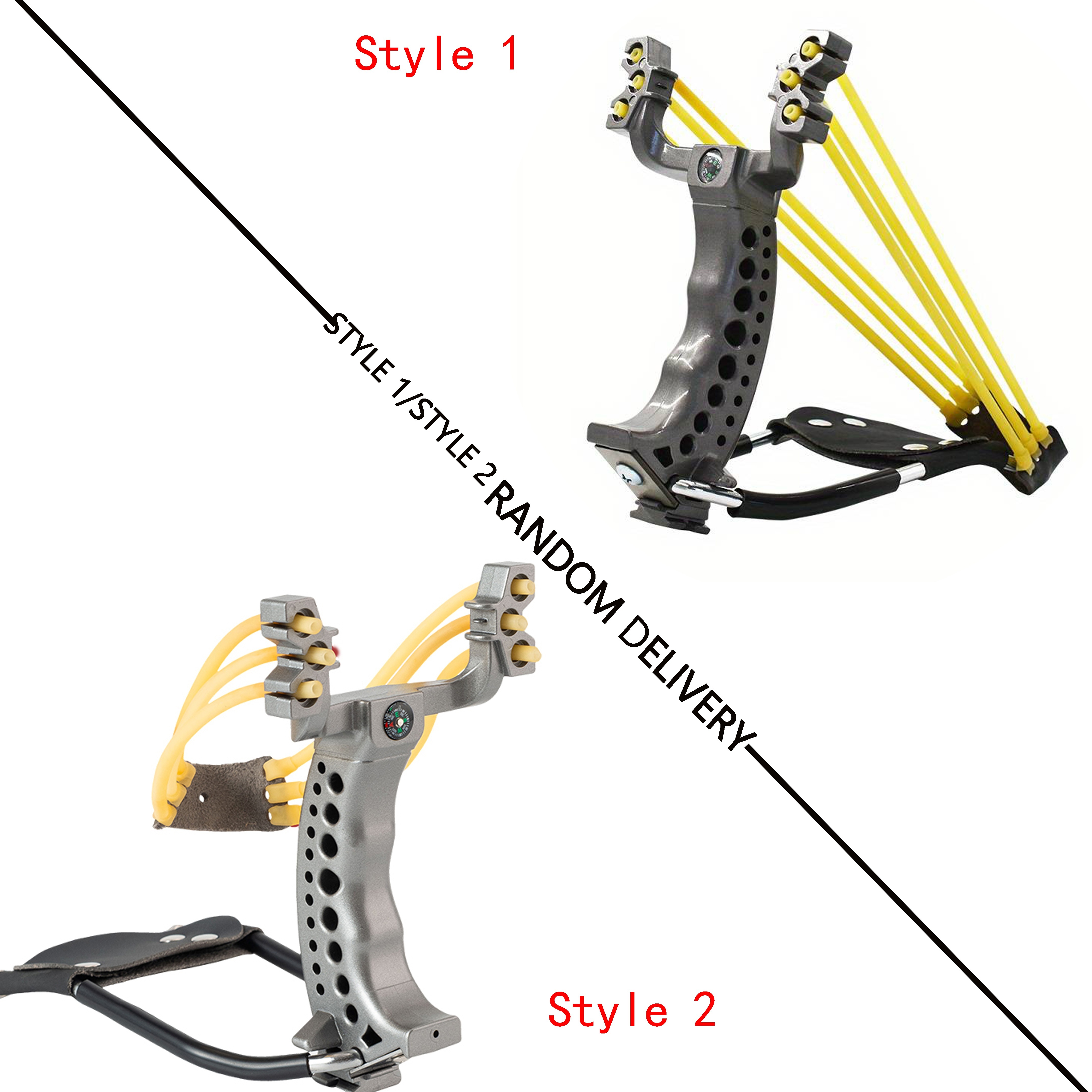 Outdoor Hunting Foldable Slingshot A Wrist Rest Rubber Band - Temu