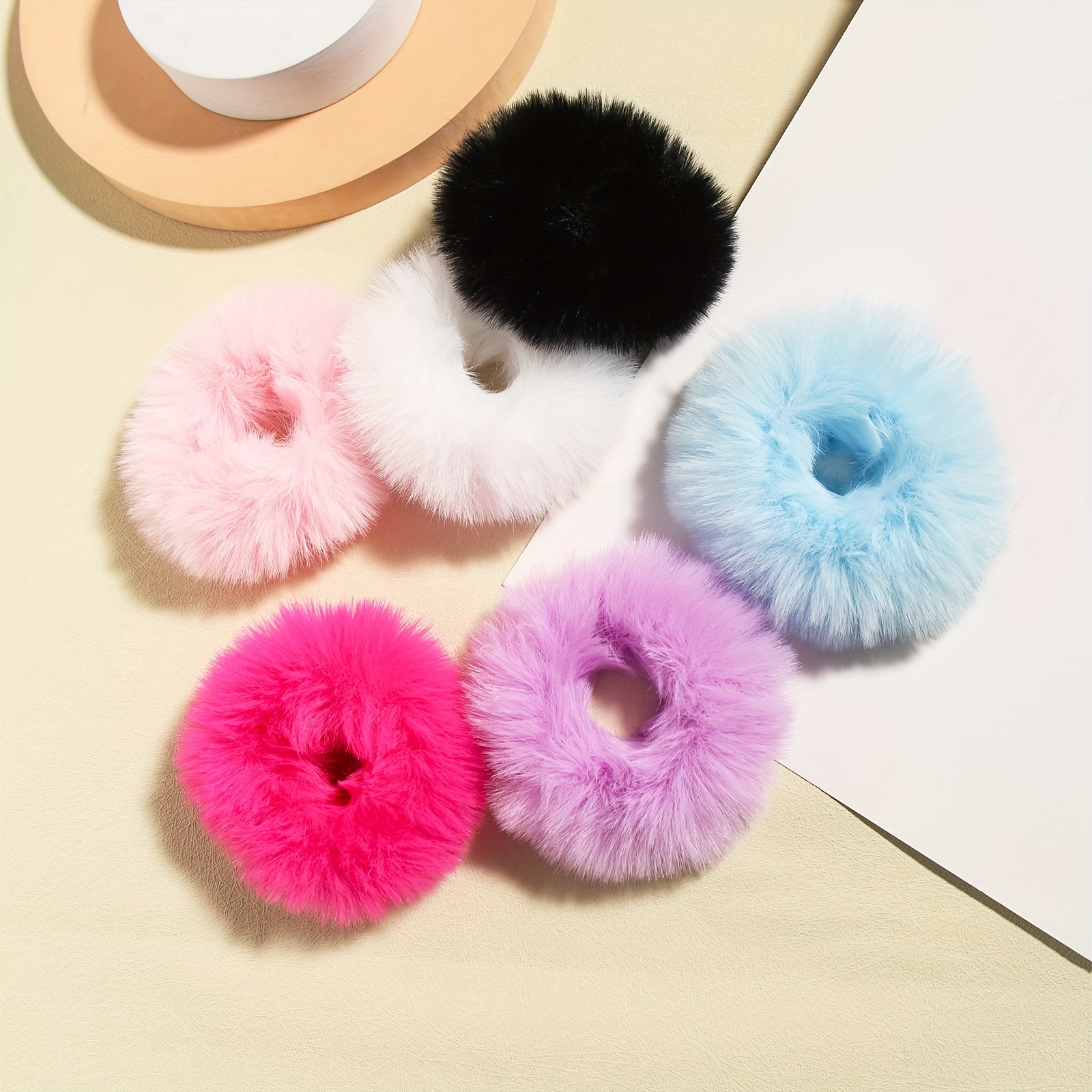 Lovely Fuzzy Winter Scrunchies Soft Hair Accessories Girls Plain Color  Sweet Fluffy Faux Fur Plush Scrunchies for Women Kid - China Hair  Accessories and Fashion Accessory price