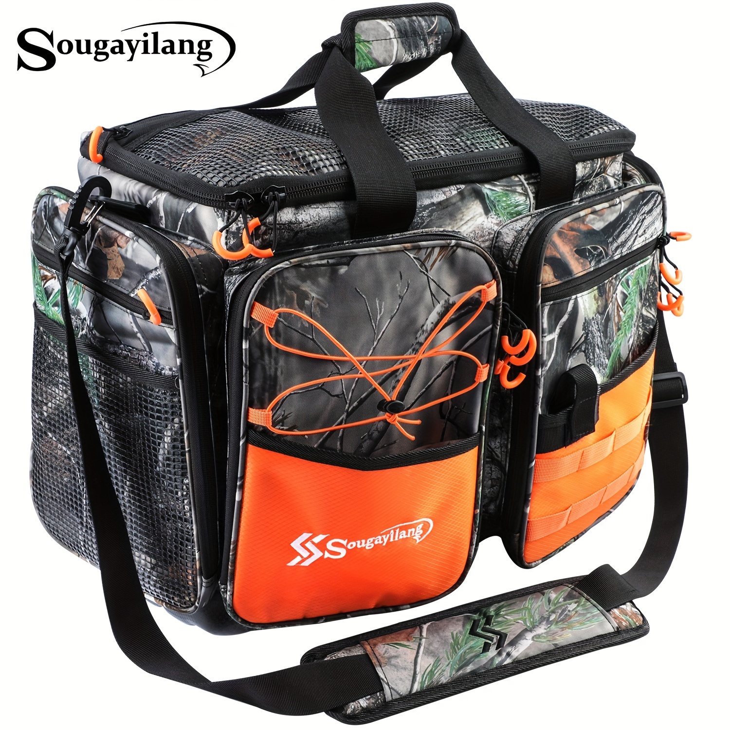 Organize Your Fishing Gear with this Water-Resistant Sougayilang Tackle Bag  - Portable and Durable!