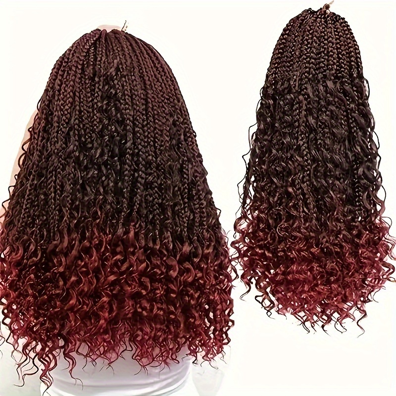 Crochet Hair with Curly Ends Crochet Braids, Weave Hair 16Roots/Pack 3X Crochet Synthetic Hair Extensions for Women,Temu