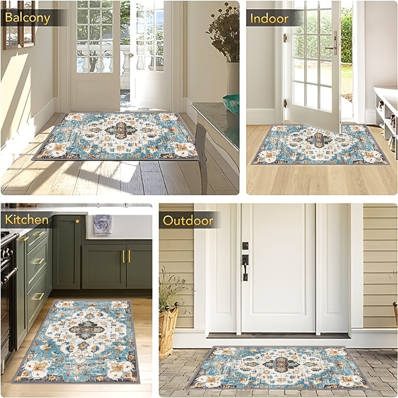 Retro Printed Door Mat Anti fouling Anti slip Waterproof Mat - Temu