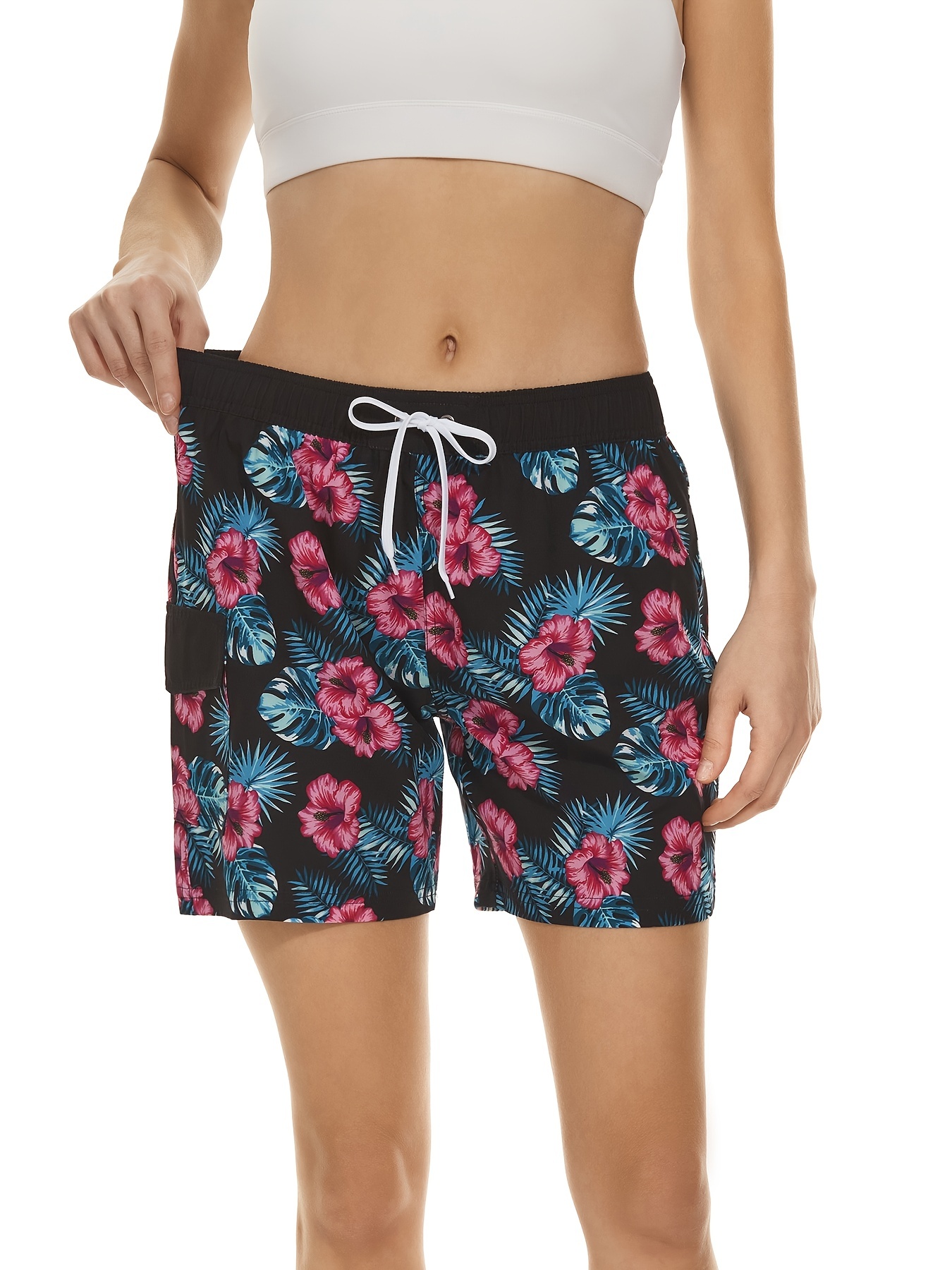 Womens loose hot sale swim shorts