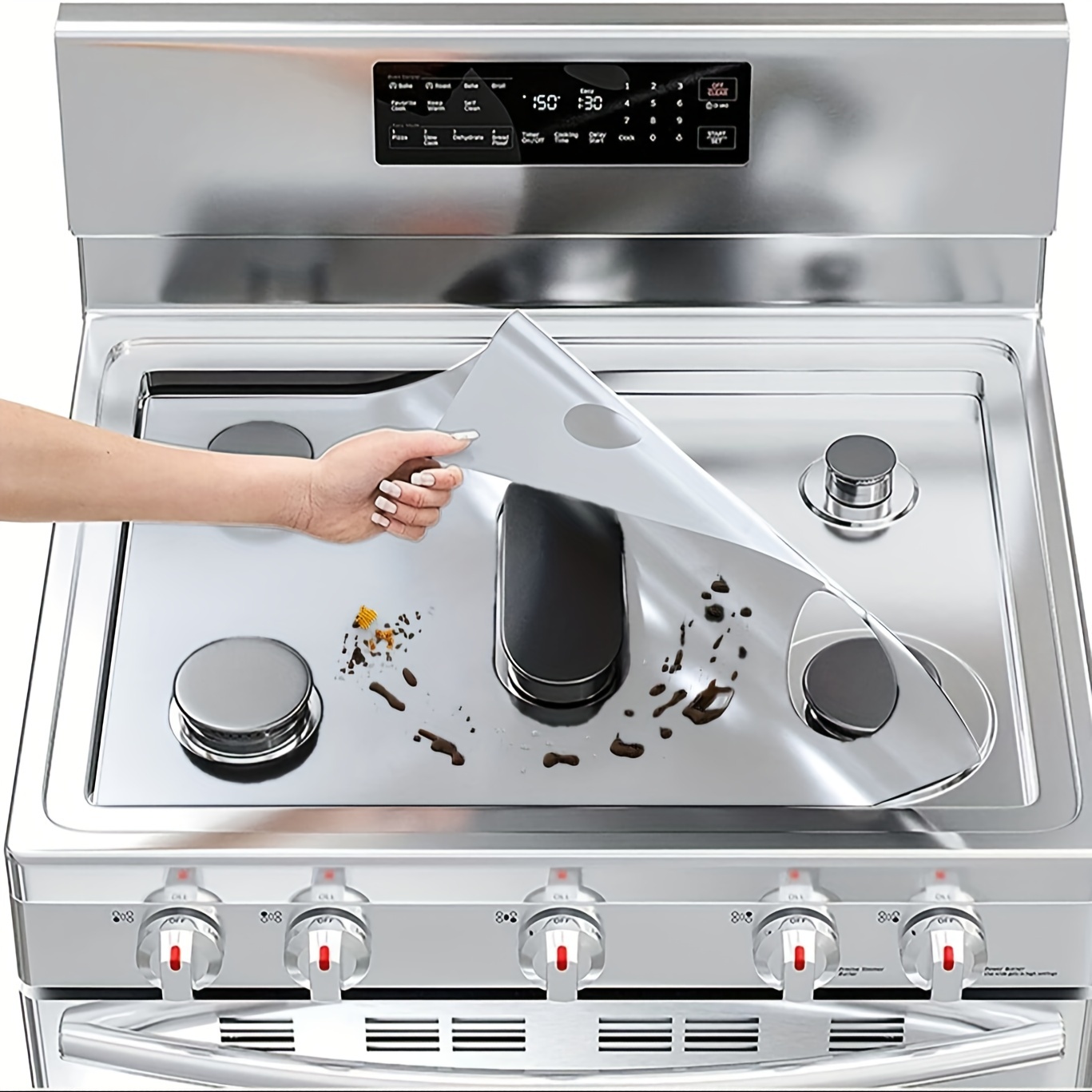 Stainless Steel Stove Cover Electric Stove Burner Cover - Temu Belgium