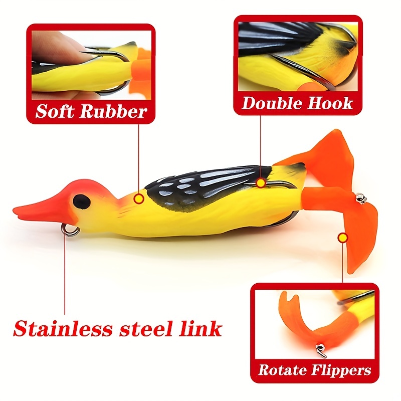 Bionic Propeller Duck Lure Artificial Soft Lure Fishing - Temu