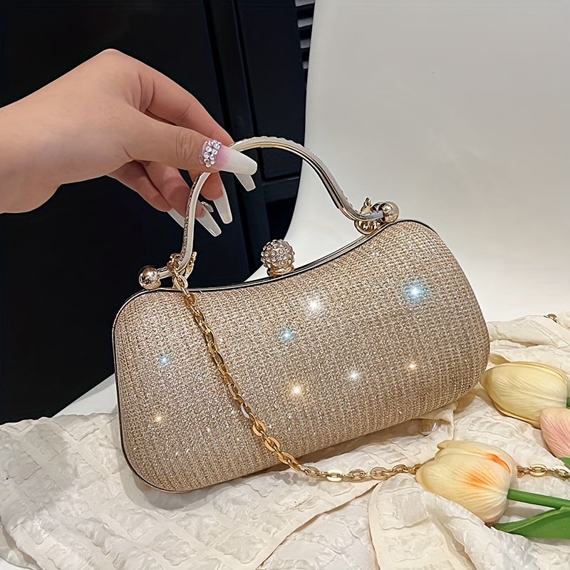 Gold Poppy Sequin Coach Bag, Women's Fashion, Bags & Wallets, Cross-body  Bags on Carousell