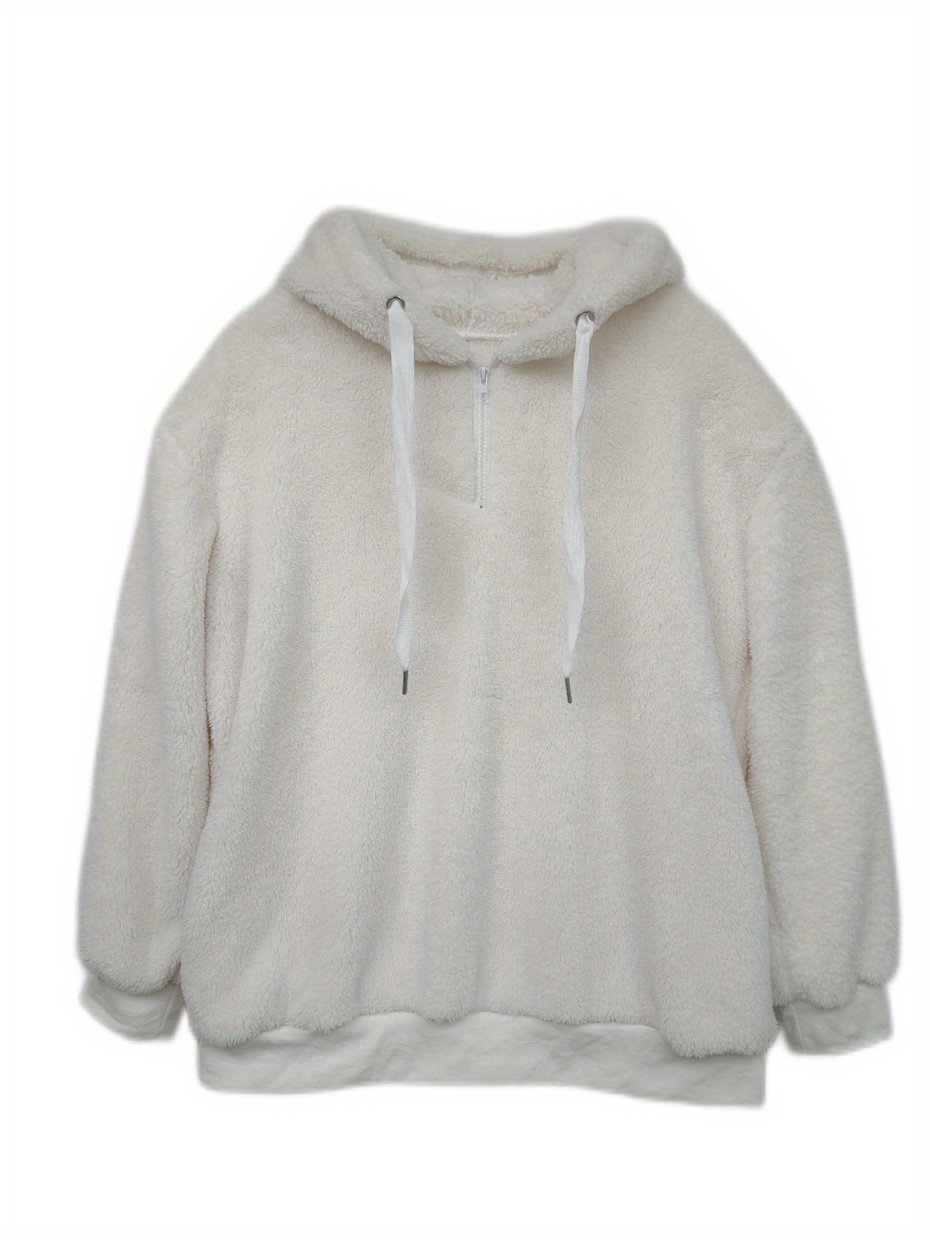 Solid pouch pocket online fluffy hoodie