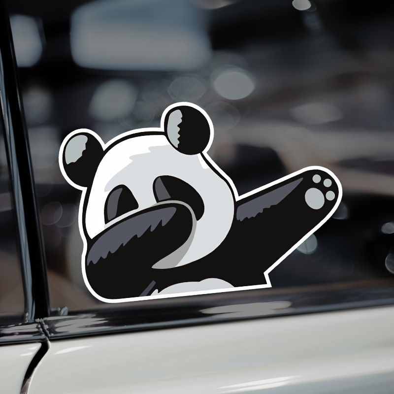 Adorable Cartoon Panda Motorcycle Sticker Perfect Car Laptop - Temu