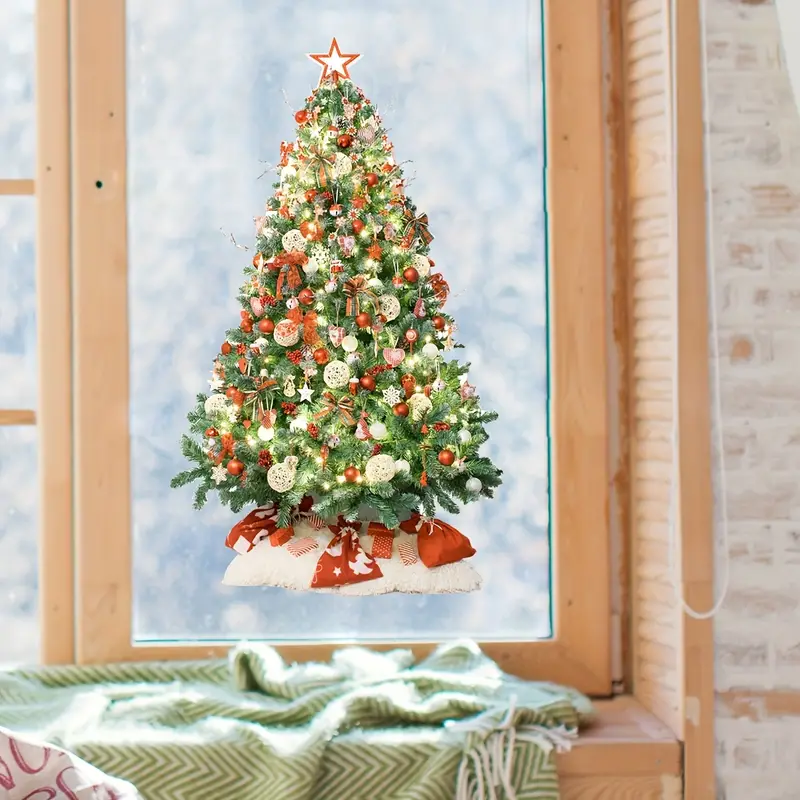 1pc Simulation Weihnachtsbaum Fensterfolie Aufkleber - Temu Austria