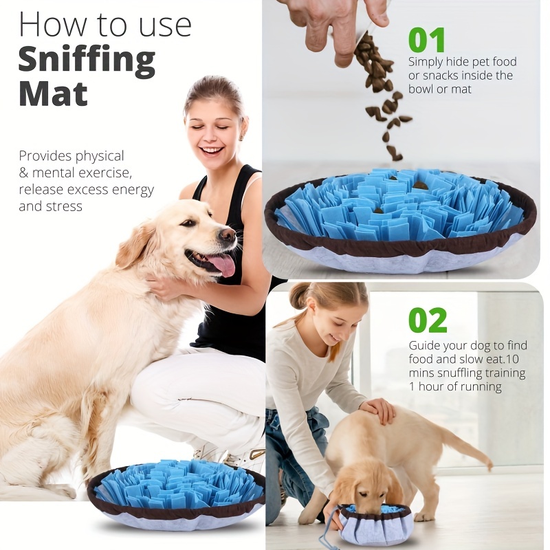 Vivifying Snuffle Mat for Dogs, Adjustable Dog Treats Feeding Mat for Slow  Eating and Keep Busy, Interactive Dog Puzzle Toys Encourages Natural