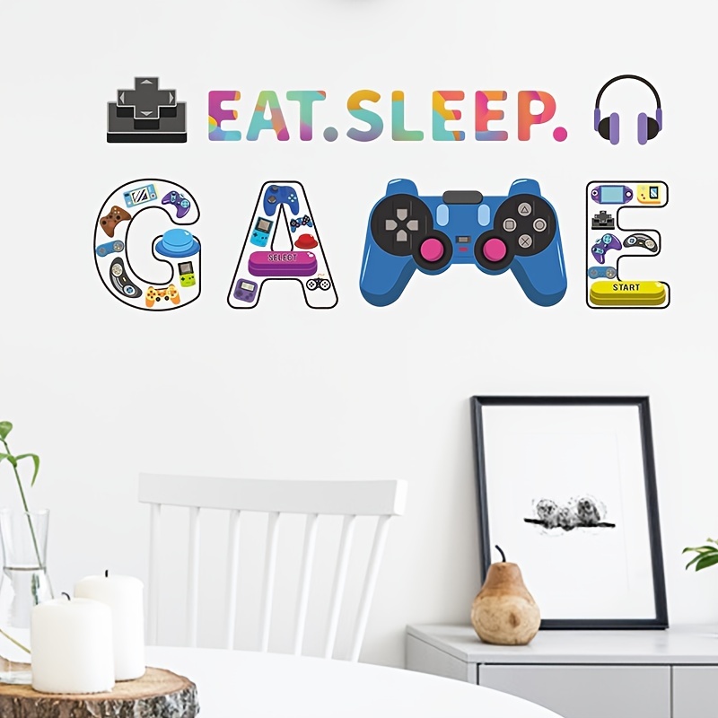 Gamer Wall Decal Evolution Video Game Kids Room Vinyl Sticker Art Mura —  Wallstickers4you
