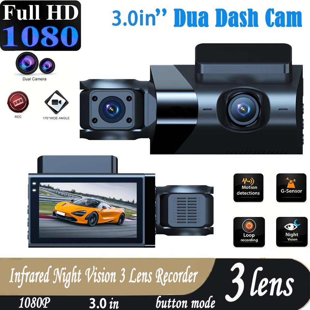 Car DVR WiFi GPS 4.0 Touch Screen HD 1080P Dash Cam Rear View Camera Video  Recorder Auto Parking Monitor Night Vision Black Box