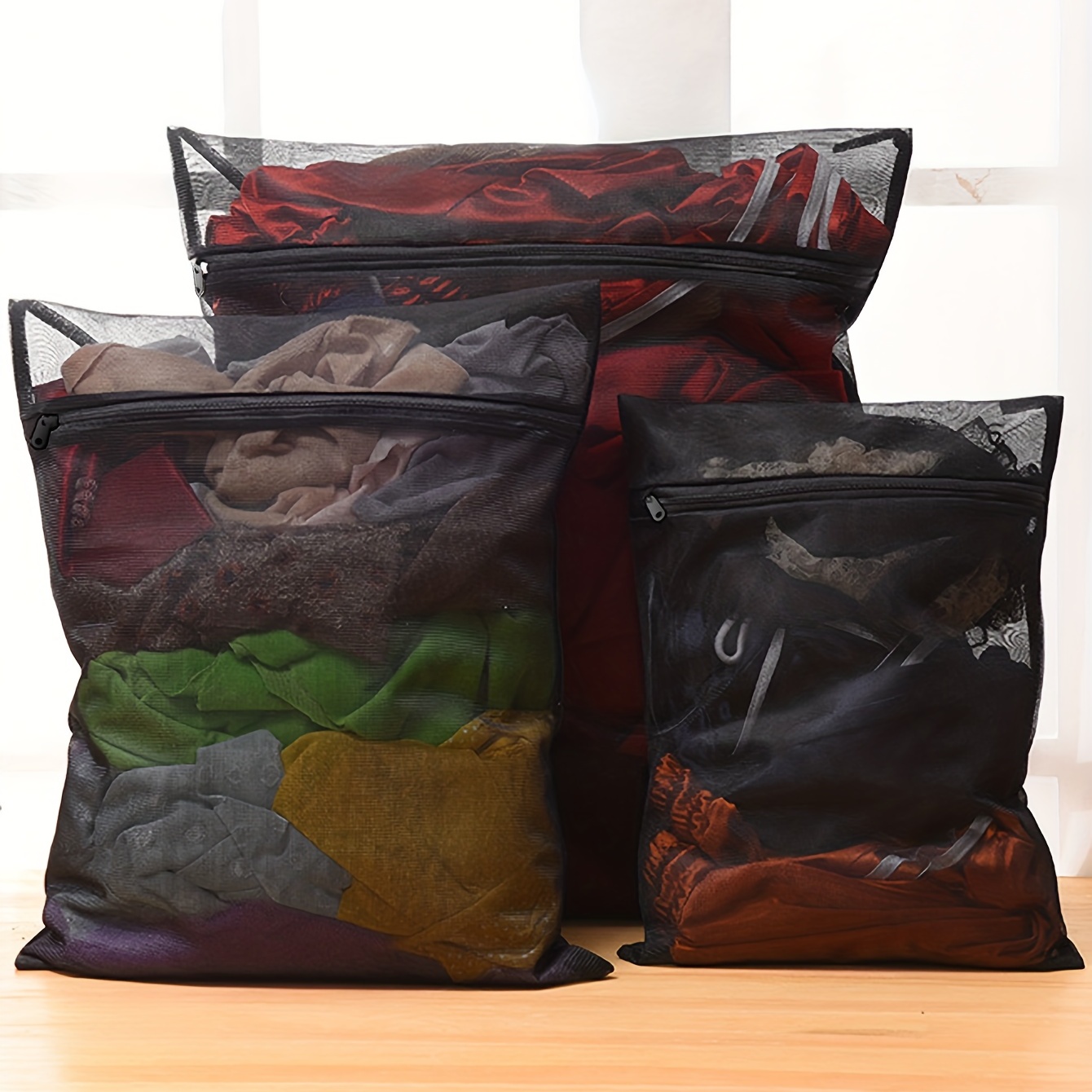 Extra Thick Washing Bags Mesh Laundry Bag Set Household - Temu