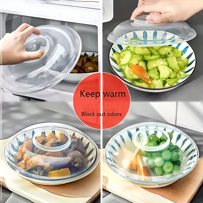 Plastic Food Cover Microwave Splatter Cover Microwave Plate - Temu