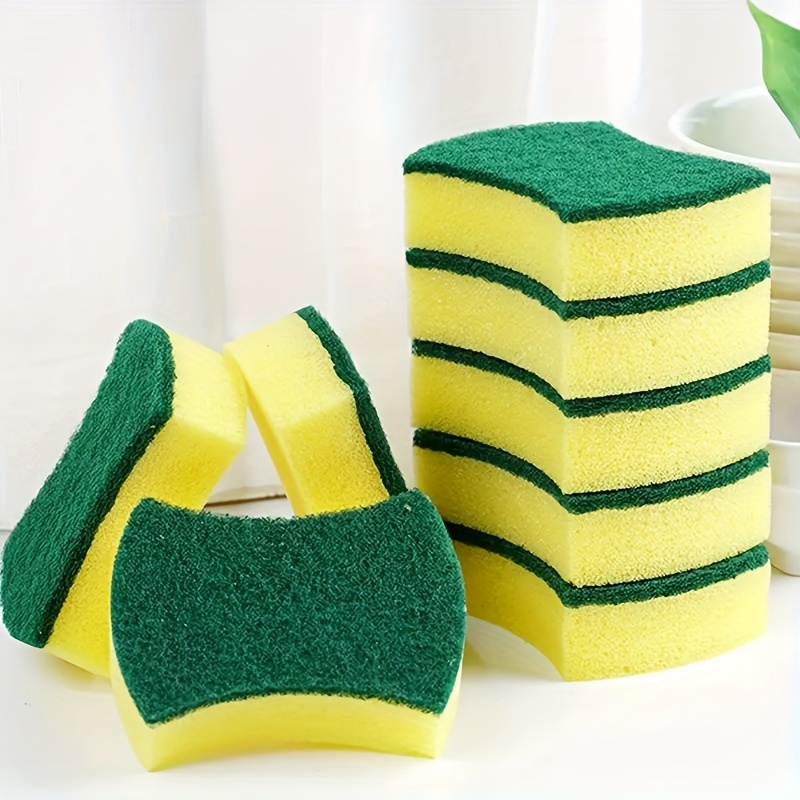 Kitchen Cleaning Sponges,non-scratch For Dish,scrub Sponges,cleaning Scrub  Sponges, For Kitchen, Dishes, Bathroom, Car Wash, Abrasive Scrubber Sponge  Dish Pads - Temu