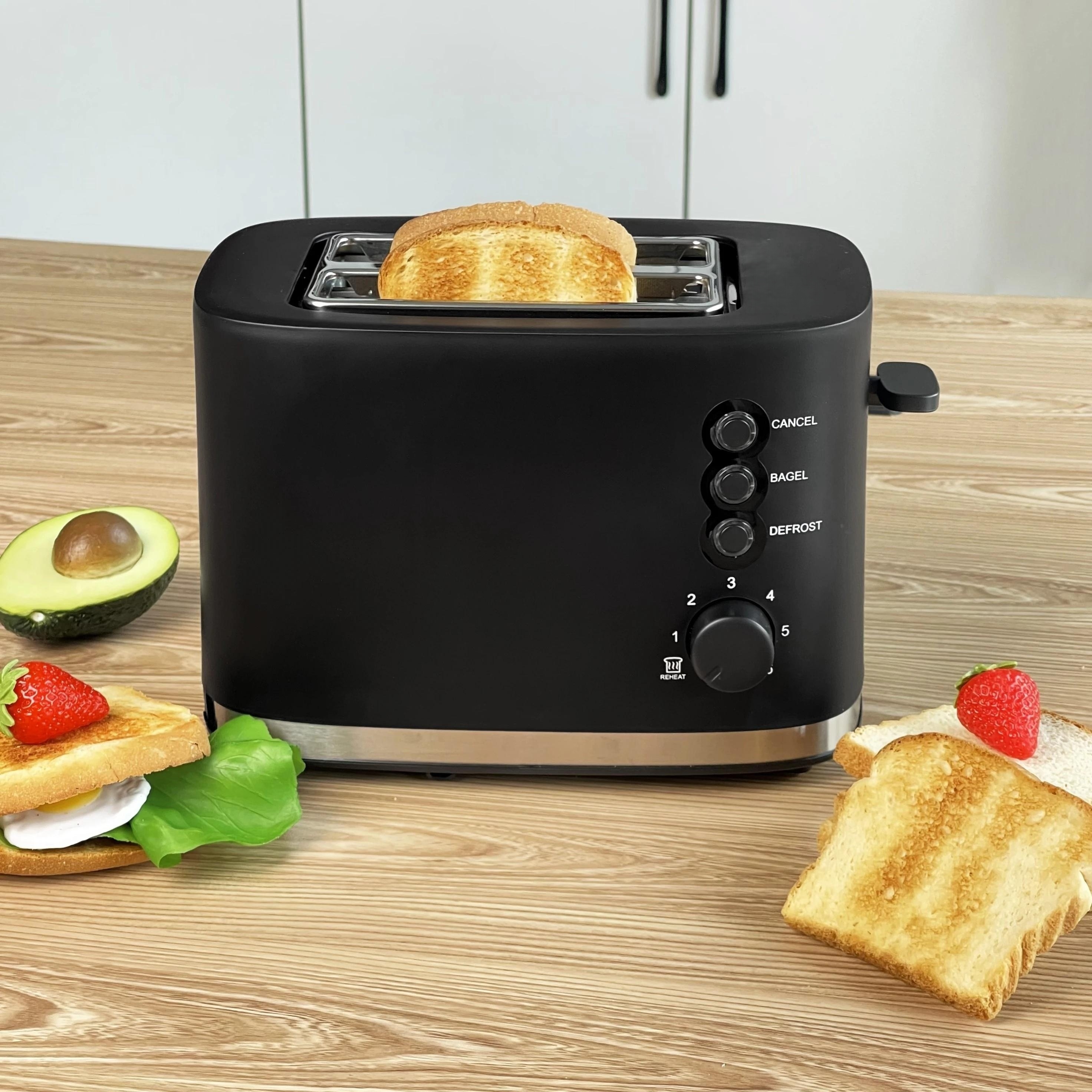 2 Toaster, Extra Wide Slots Black Toaster With Reheat, Bagel, Defrost,  Cancel Function, 6-shade Settings, Removable Crumb Tray And High Lift Lever  Classic Bread Toaster, Cookware, Kitchenware, Kitchen Stuff Small Kitchen  Appliance 