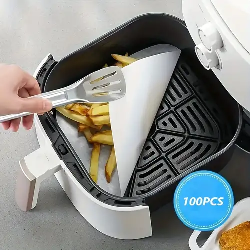 100pcs Silicone Air Fryer Liners-paper Liners For Air Fryer-healthy  Cooking-oil Absorbing Sheets For Air Fryer