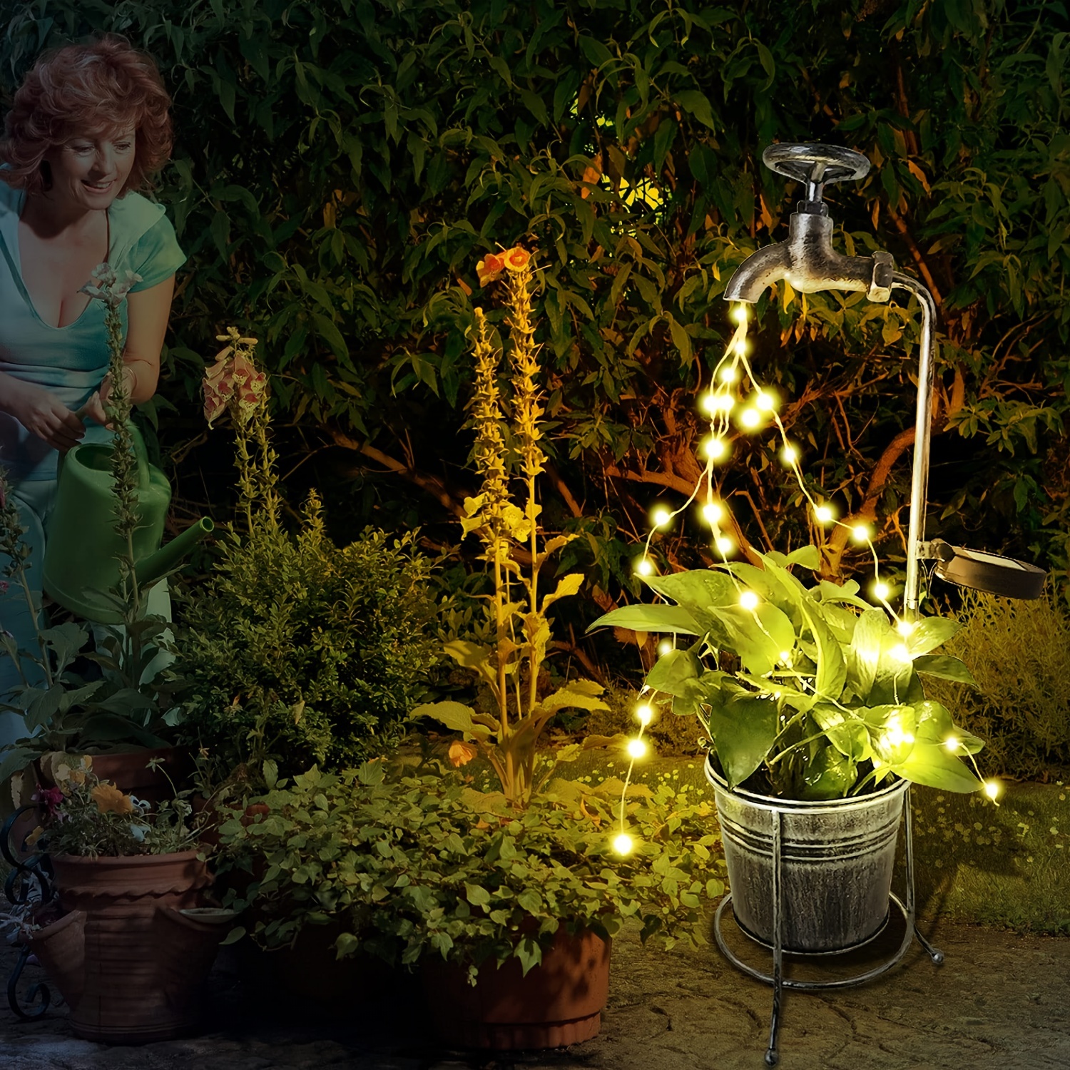 1pc étoile type douche jardin art lumière robinet d'eau à - Temu France