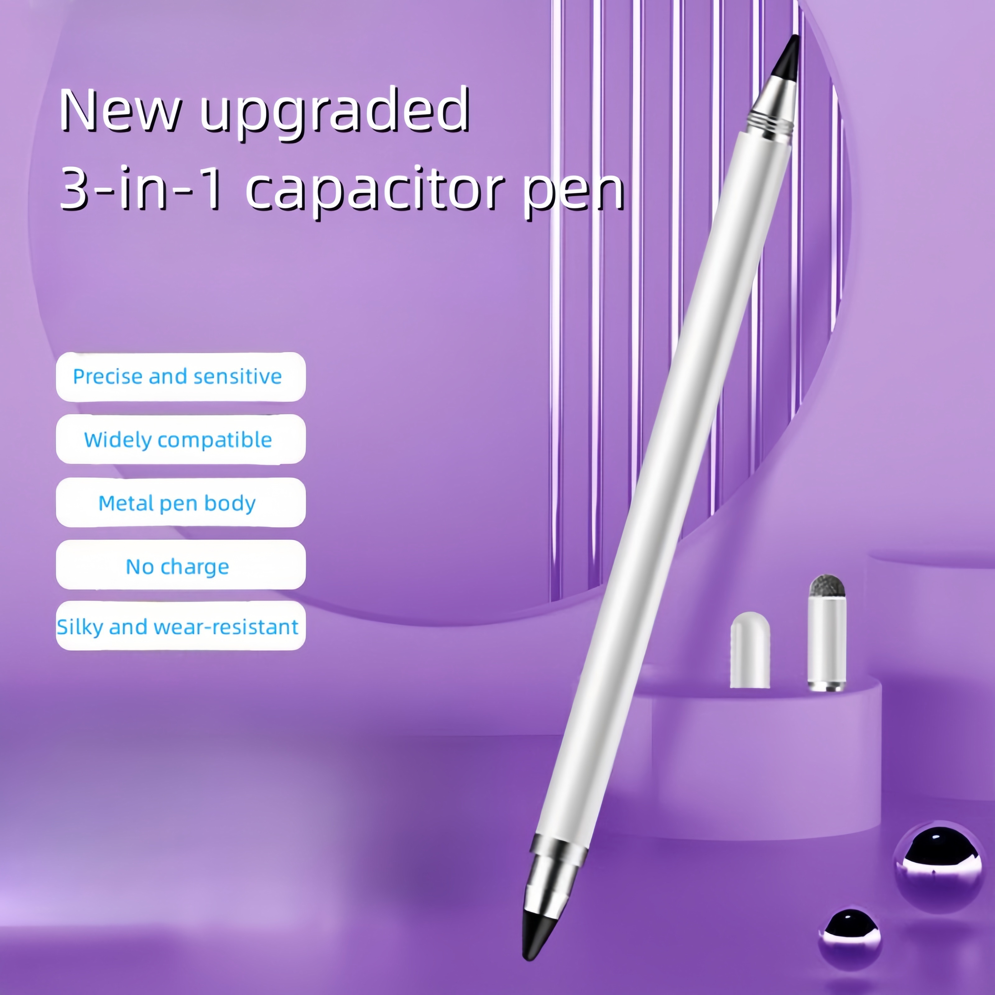 Penna di tocco capacitivo stilo universale per Galaxy Tab S3 S2 S4 S5E S6  Lite A A2 A6 A7 A8 S E 9.6 8.0 Tablet telefono matita - Temu Italy