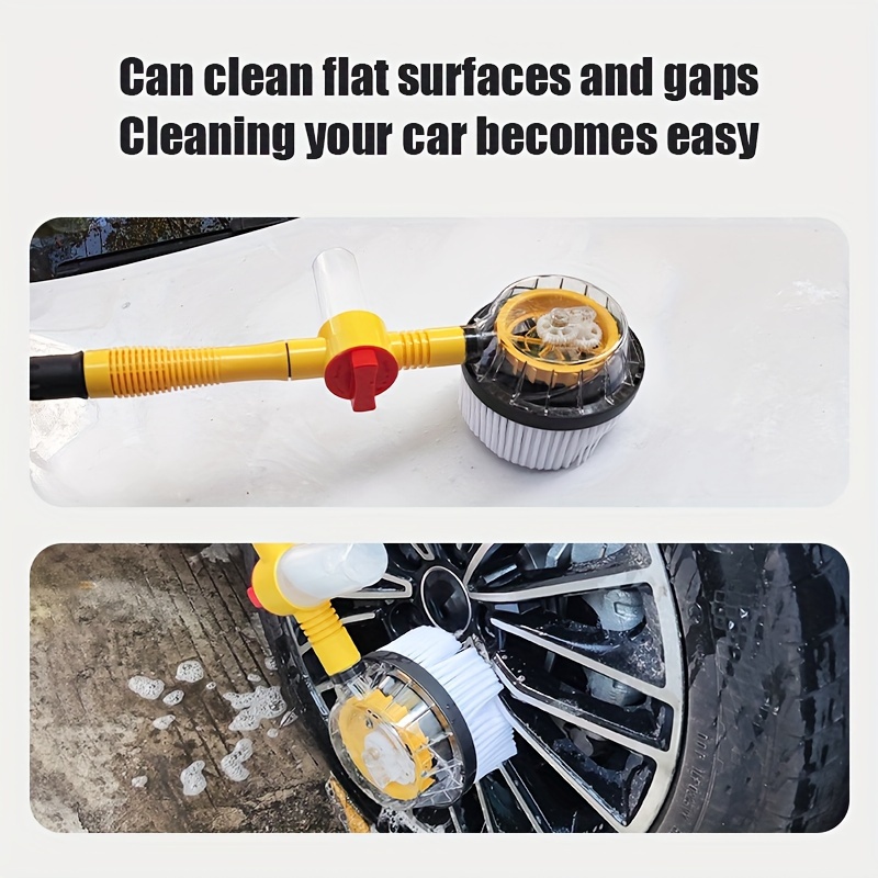 Microfiber Wheel Cleaning Brush with Car Detailing Brush, Flat