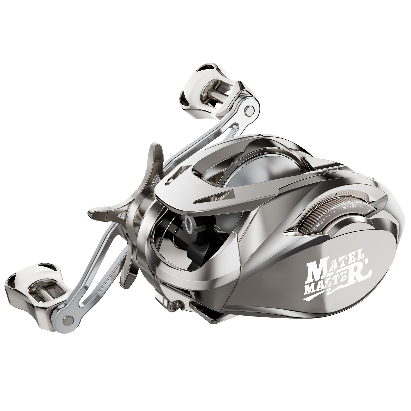 * MATEL MASTER Advanced Baitcaster Reels - 6.2:1 Gear Ratio, 5+1 Ball  Bearing, 12Lb Drag System - Perfect for Saltwater & Freshwater Fishing!