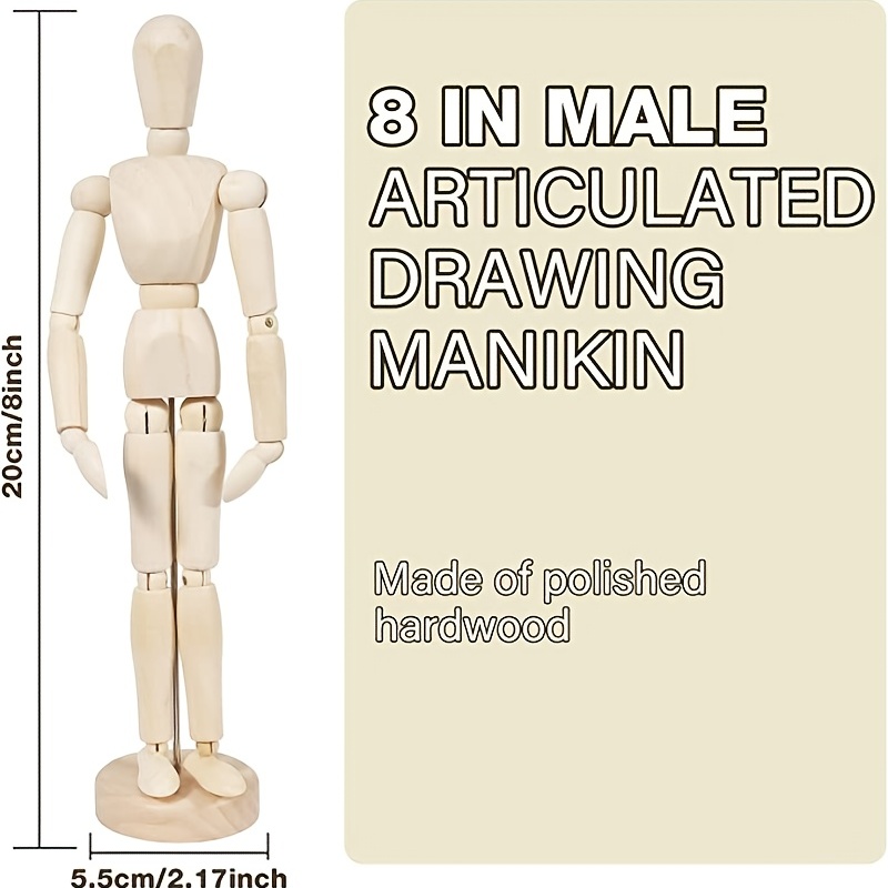 Wood Artist Drawing Manikin Articulated Mannequin with Wooden