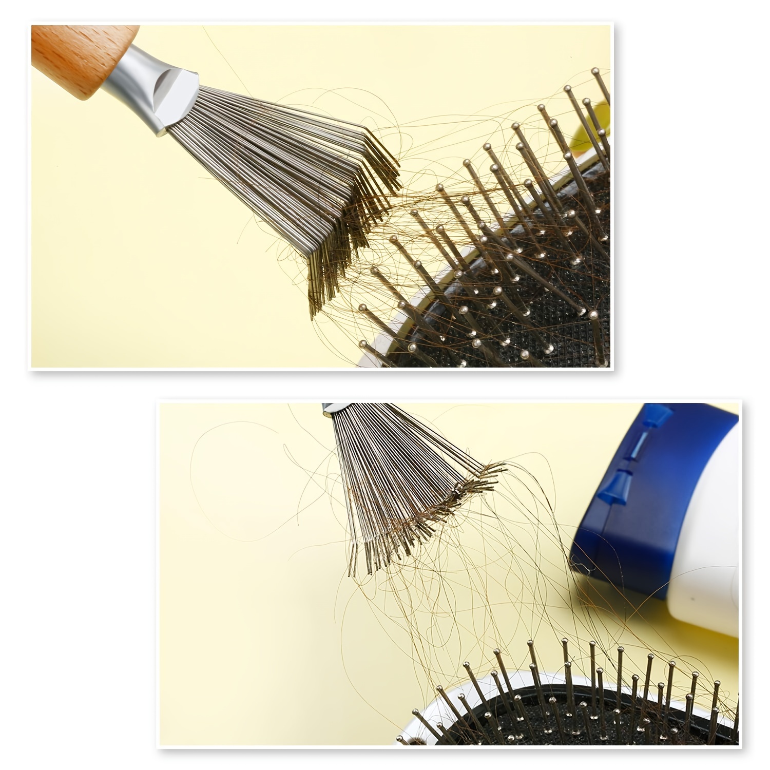 Hair Brush Cleaner Tool Hair Brush Cleaning Rake Hair Brush - Temu
