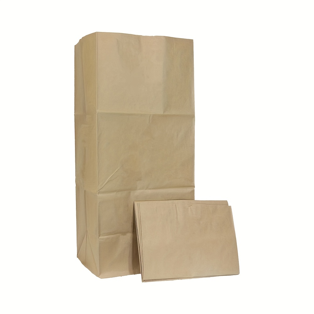 Lawn and Leaf Bags Kit with 5 PCS 30 Gallon Large Kraft Paper Bags and 2  PCS 132 Gallon Reusable Heavy Duty Garden Bag and Leaf Scoops | 2-Ply Large