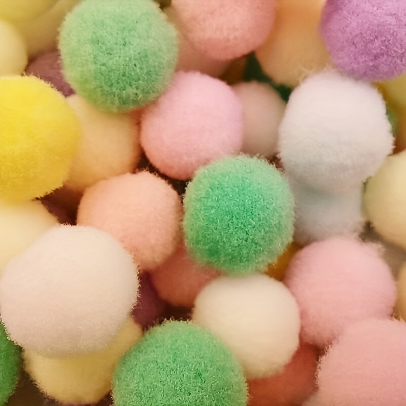 8/10/15/ 20/25/30mm Fluffy Soft Pompom Plush Pom Poms Ball Macaron Pompones  DIY