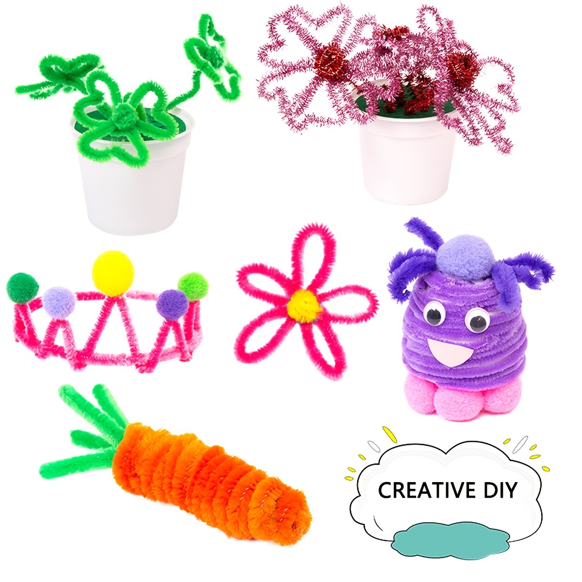 Pipe Cleaners Multi color Chenille Stems For Diy Craft - Temu