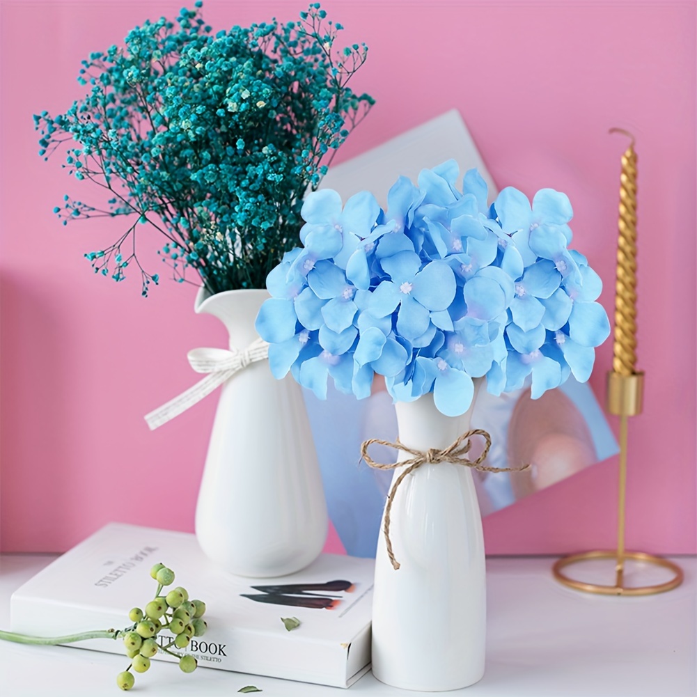 LESING Fiori artificiali in vaso di seta rosa composizioni fiori finti  bouquet con vaso in ceramica centrotavola per tavolo da pranzo Roon  decorazione cucina (rosso) : : Casa e cucina