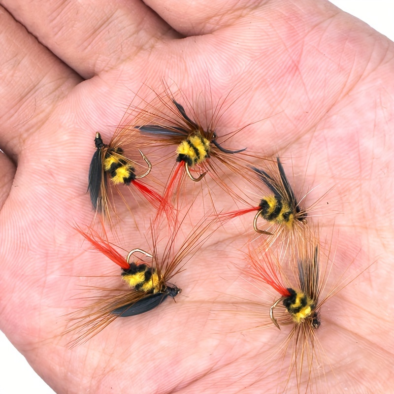 12pcs Fly Fishing Baits, Imitation Flies, Fly Hook, Artificial Insect Hook,  Dry Flies