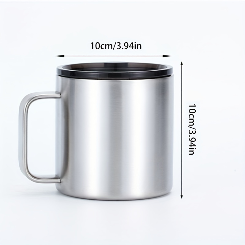 Taza Café Portátil 14 Oz Asa, Taza Agua Vacío Acero Inoxidable Coche,  Botella Agua Exteriores, Correr, Camping, Senderismo, Viajes, Compre Ahora  Ofertas Tiempo Limitado