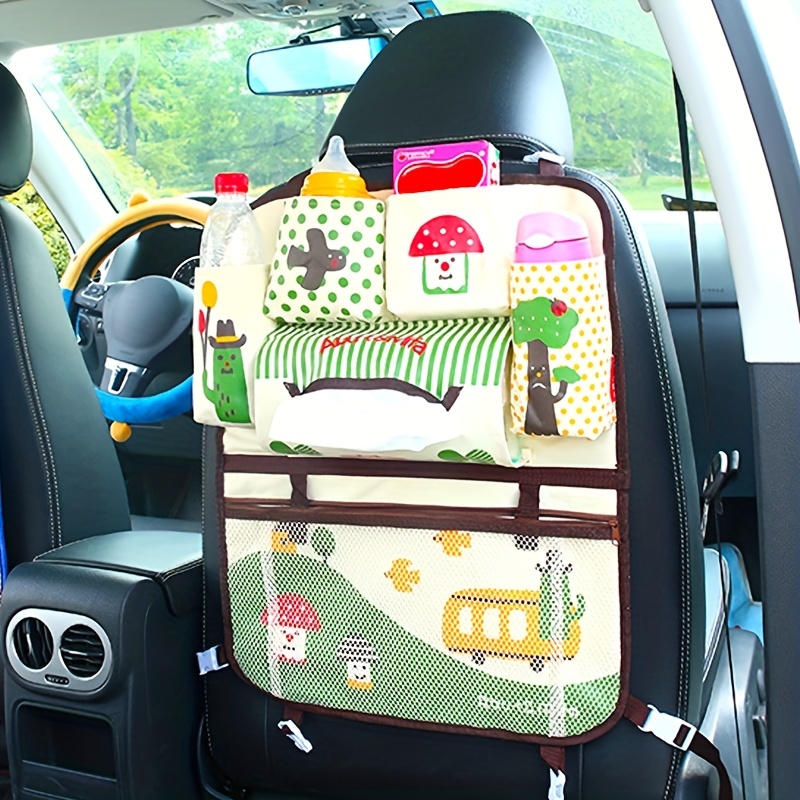Car Seat Back Hanging Storage Bag Cartoon Design