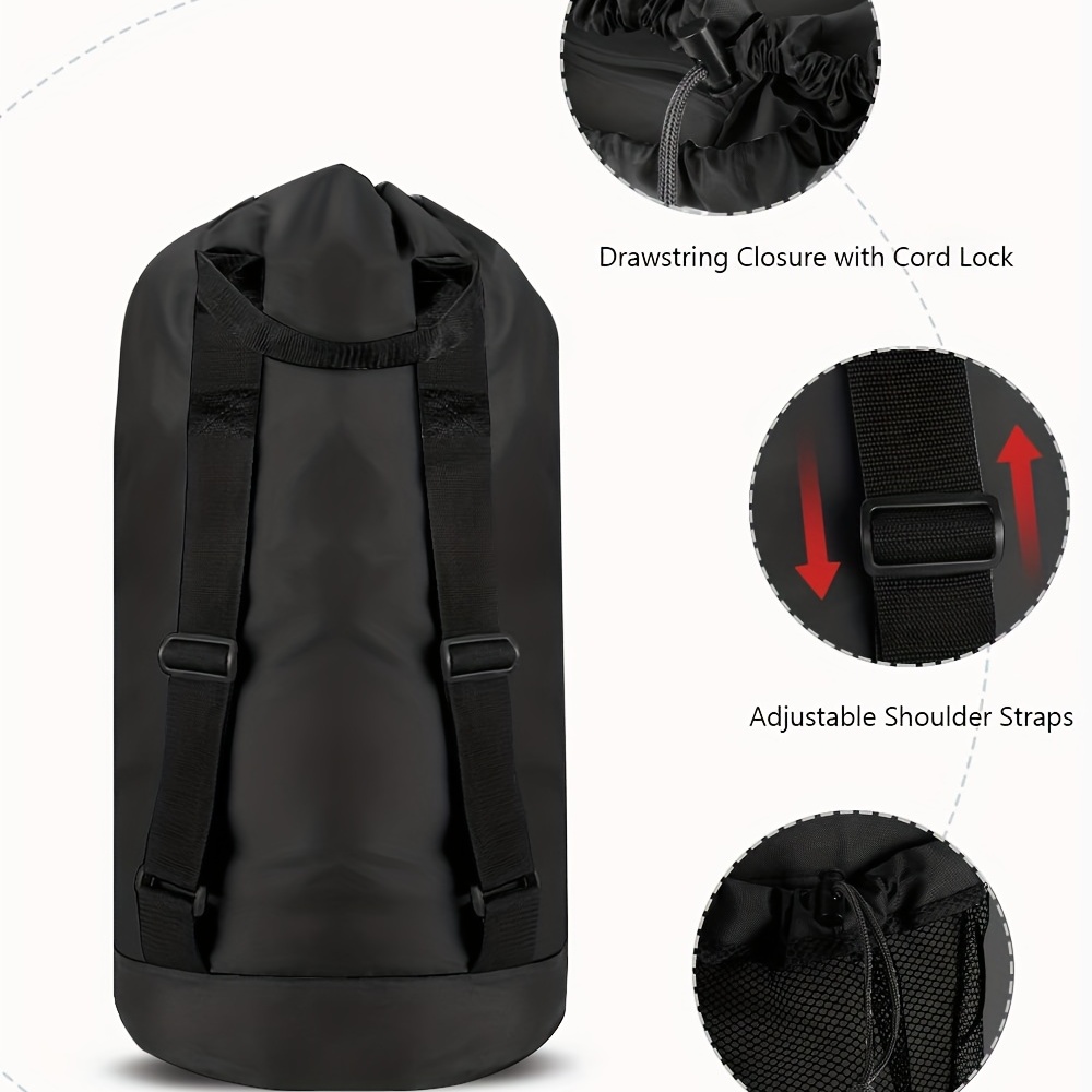 Simple Portable Drawstring Bag, Solid Color Barrel Bag, Versatile Travel  Storage Bag - Temu