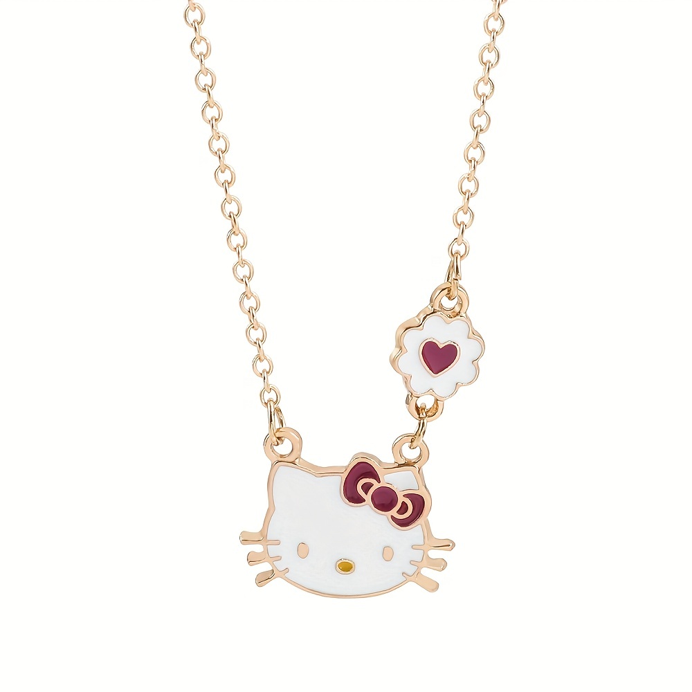 Y2k Jewelry Cute Openable Hello Kitty Cat Pendant - Temu