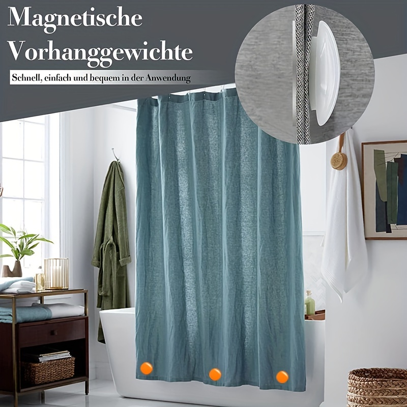 Round Magnetic Drapery Weights Shower Curtain Weights Strong Tablecloth  Magnets Bottom No Sew Curtai…See more Round Magnetic Drapery Weights Shower