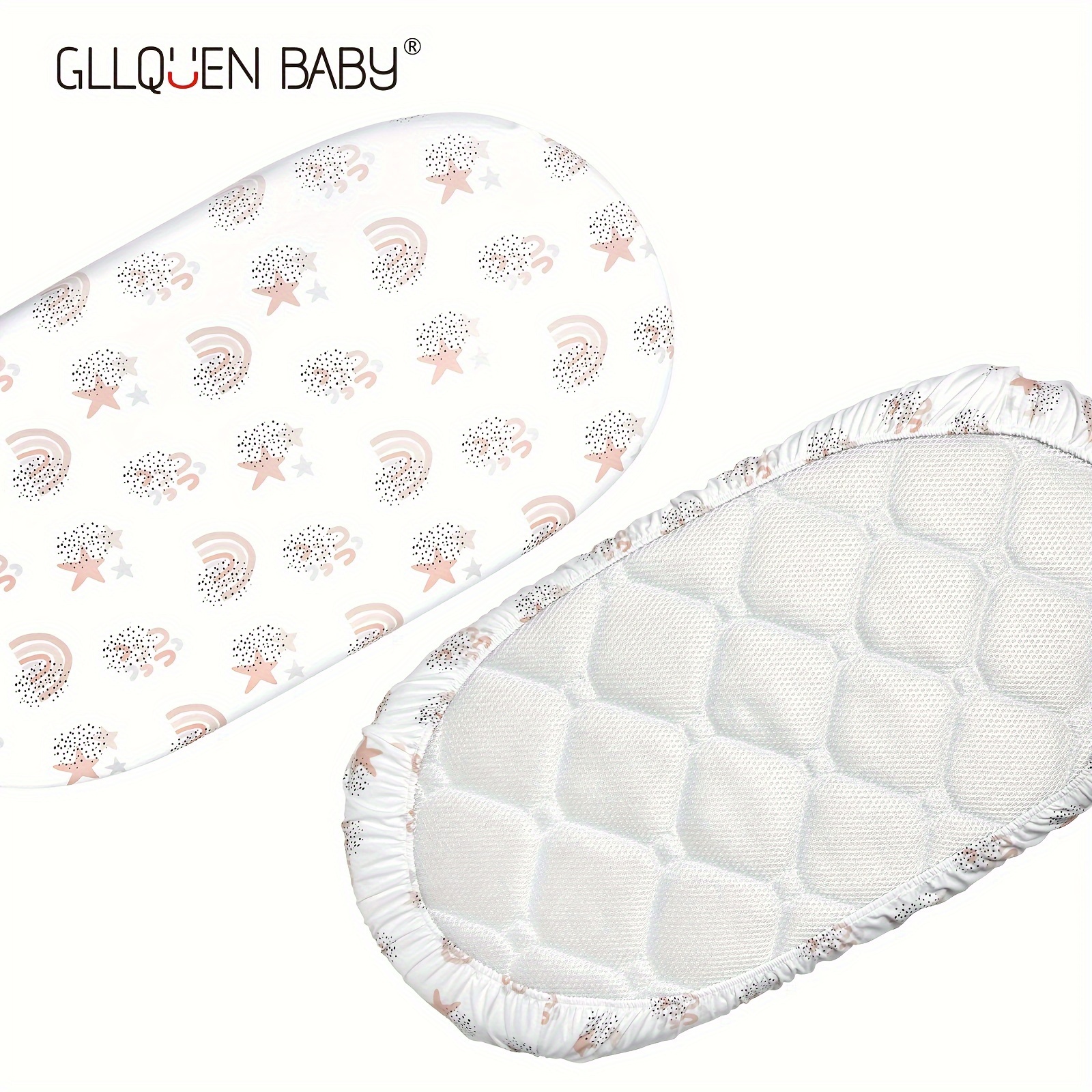 4pcs Animal Print Bassinet Sheets Ultra Soft Breathable Microfiber