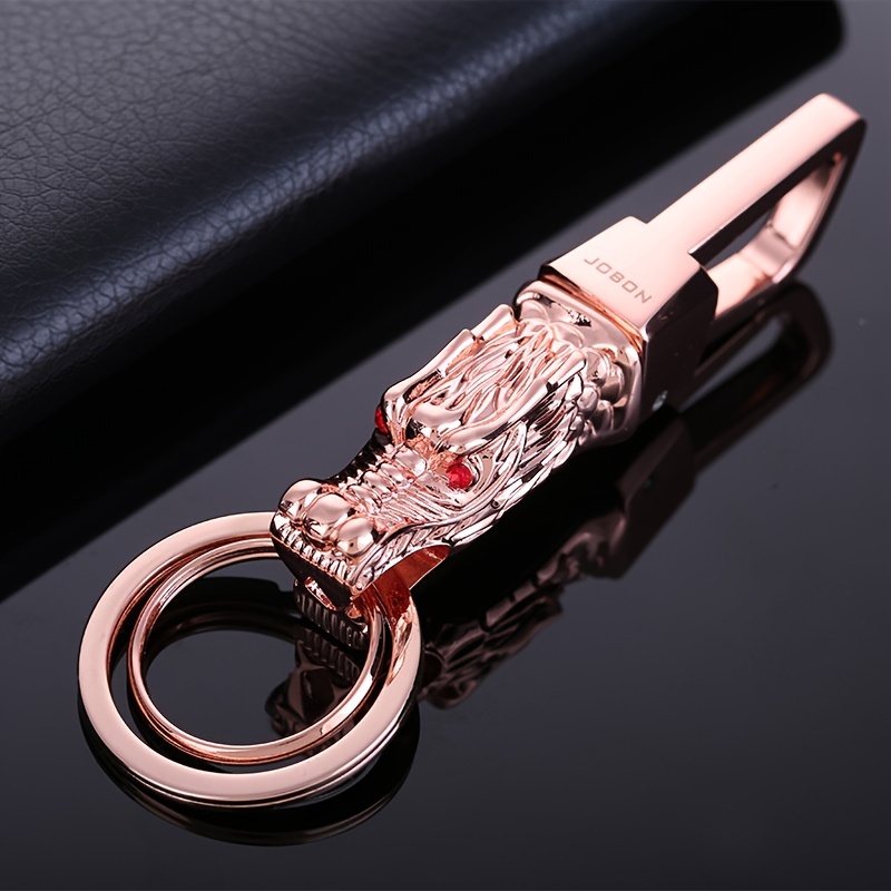 Microfiber Leather Car Keychain, Universal Car Key Fob Keychain Holder for Men and Women,Temu