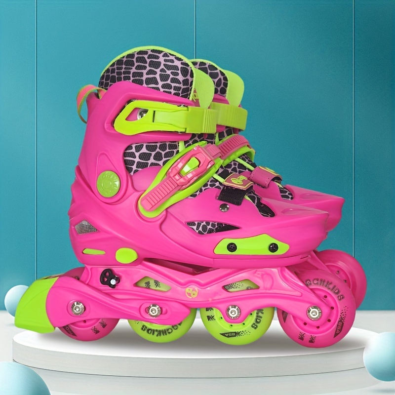 Patins à roulettes - Chaussures à roulettes réglables - 5 tailles de  chaussures pour enfants - Pour garçons et filles