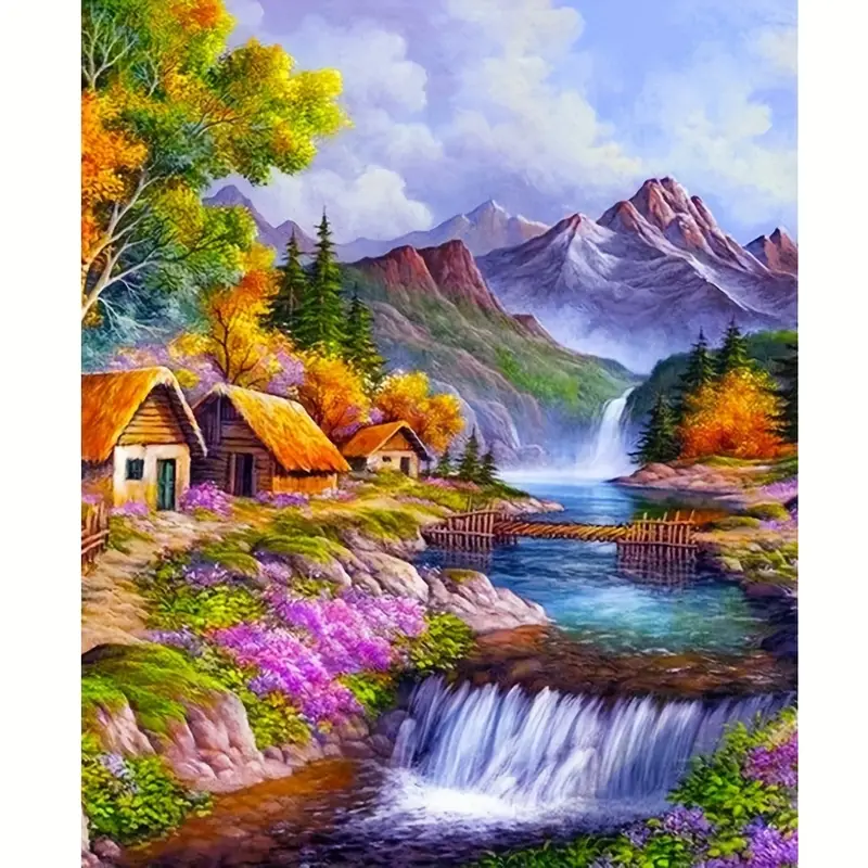 Peinture Acrylique Paysage Montagne