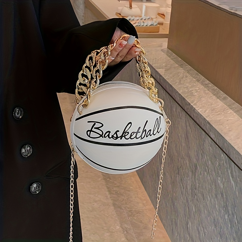 Mini Ball Shaped Novelty Bag, Cute Round Crossbody Bag, Women's