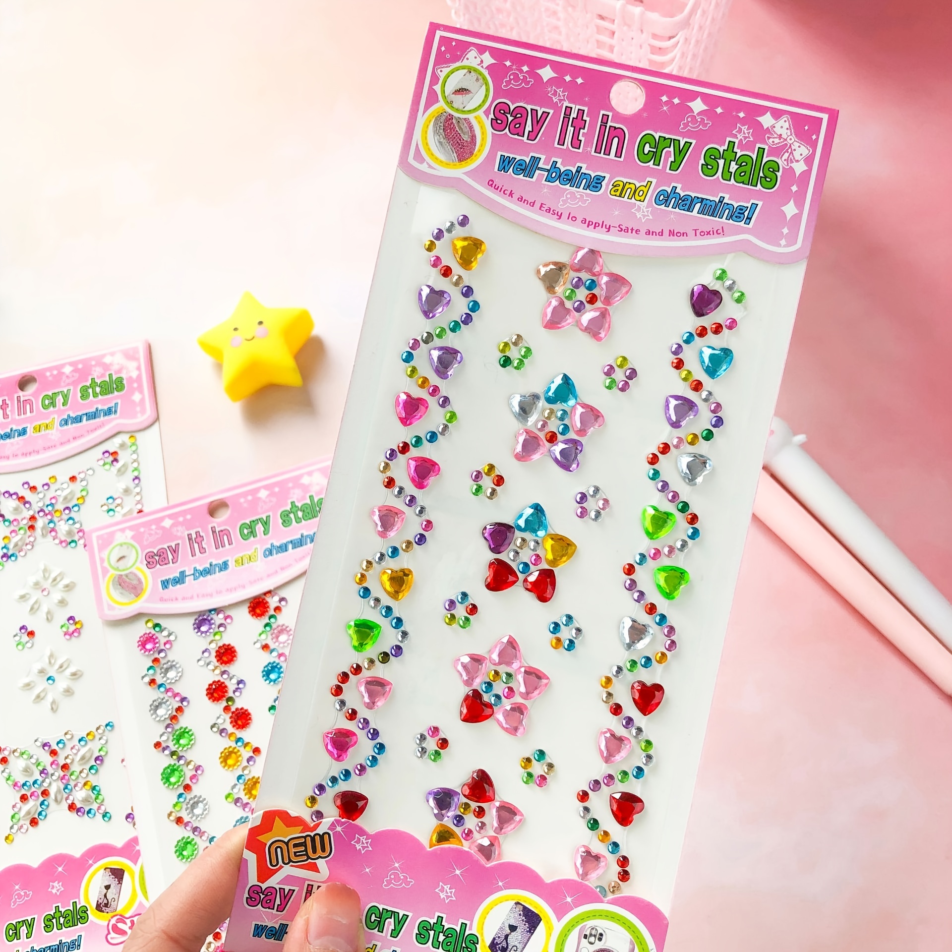 3d Artificial Diamond Stickers Acrylic Crystal Butterfly - Temu