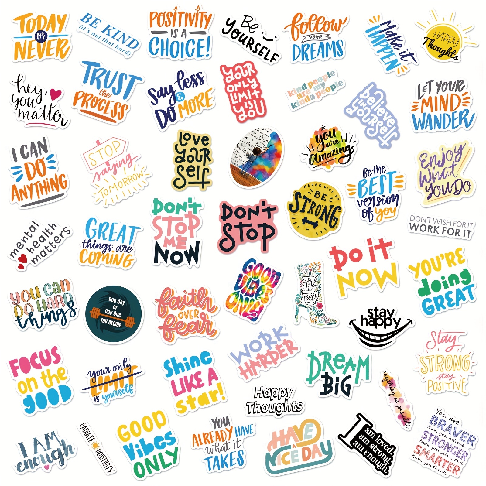 Word Stickers, Words & Quotes Stickers