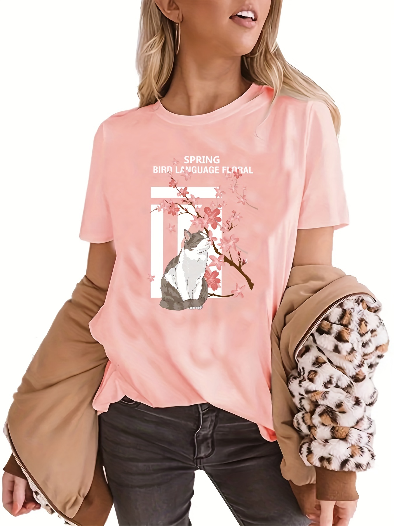 Women's Flower T-Shirt - Cute T-Shirt 