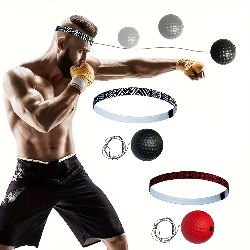 1 Ensemble De Double Punching Ball, Balle De Réflexe De Boxe Avec Bandeau  De Tête Parfait Pour L'Entraînement De La Réaction, De L'Agilité Et De La  Coordination Main-Oeil - Temu France