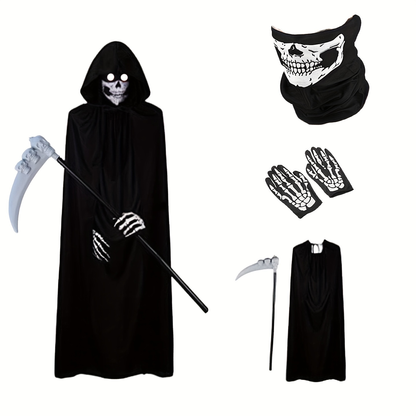  Máscara de capucha para hombre viejo, máscara realista de  arrugas humanas de Halloween, accesorios de juego de rol : Juguetes y Juegos