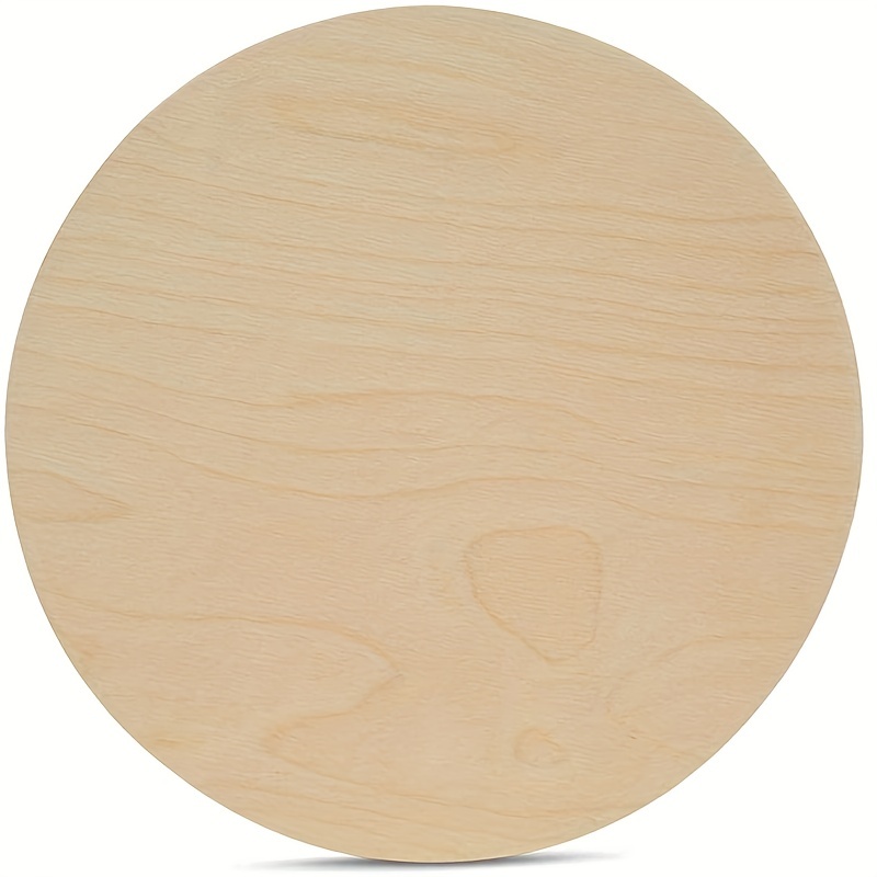 Wood Circles 12 inch, 1/4 Inch Thick, Birch Plywood Discs, Pack of